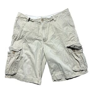 VTG Y2K‎ Cargo Military Shorts Aeropostale Utility Tan Draw String